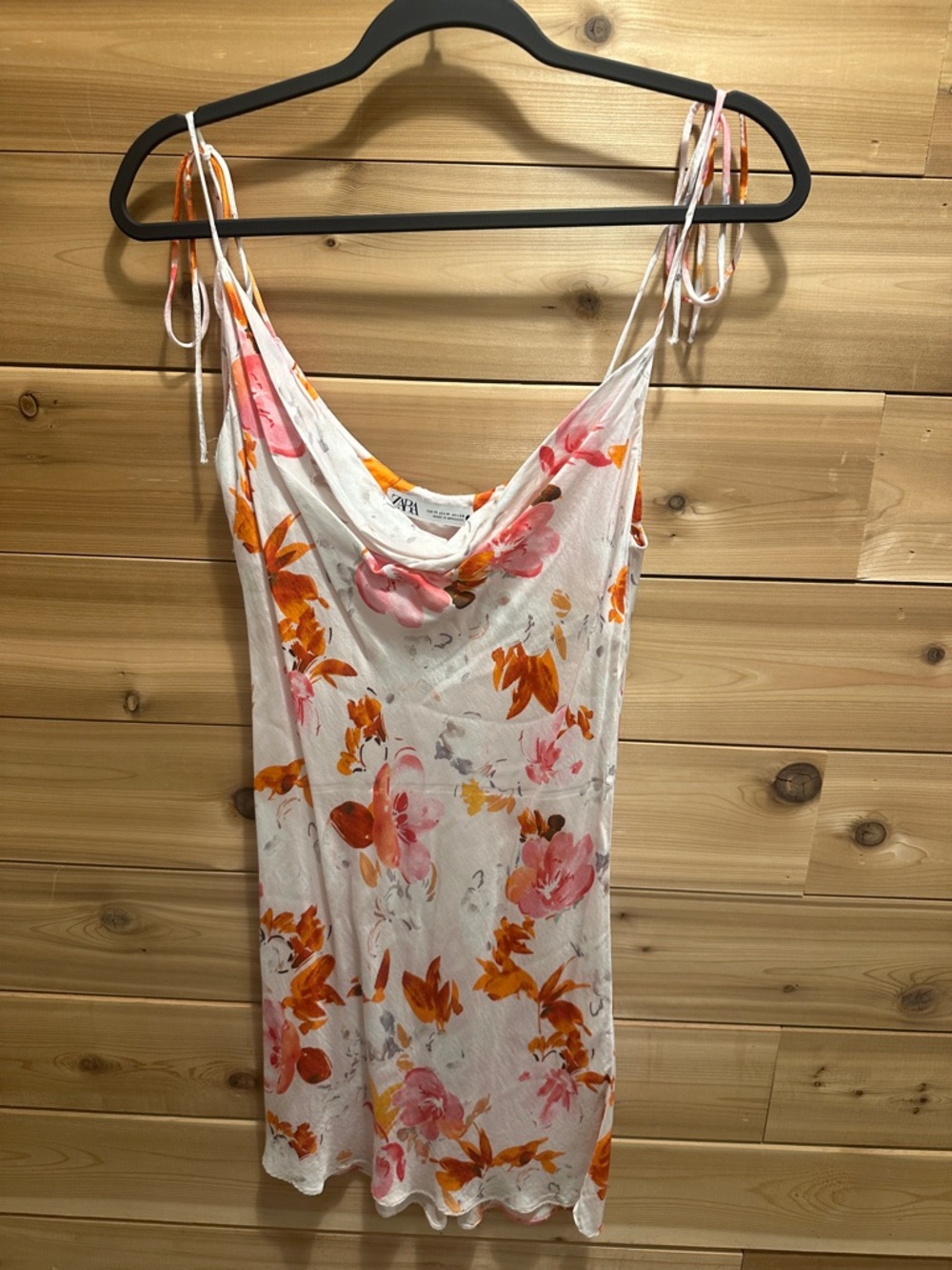 Zara floral slip dress